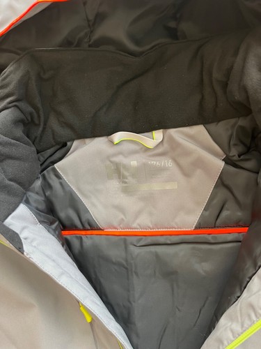 $250 Helly Hansen Juniors' Gray Alpha Ski Snowboard Jacket Pristine size 16 NEW - Picture 5 of 11
