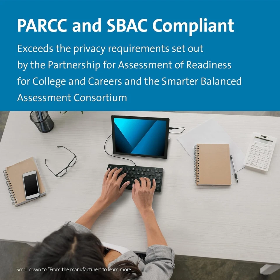 Kensington Compact USB-C Keyboard for iPad, Mac OS, Windows, Chromebooks - BLACK - Image 2 of 4