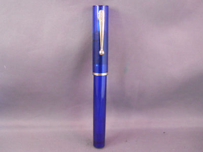 Sheaffer Blue Transparent Calligraphic Pen--Broad italic nib