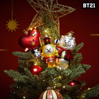 BTS BT21 Official Authentic Goods Vondels Holiday Ornament +