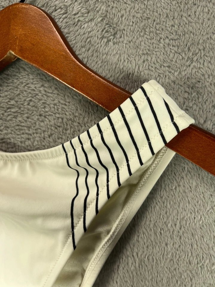 Conjunto de 2 bikini vintage La Perla hecho en Italia marfil talla 44 para mujer EE. UU. XS Foto 4 de 4