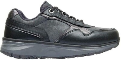 NEW WOMENS JOYA TINA DARK GREY LEATHER ROCKER  SHOE WALKER COMFORT LACE US 8 39