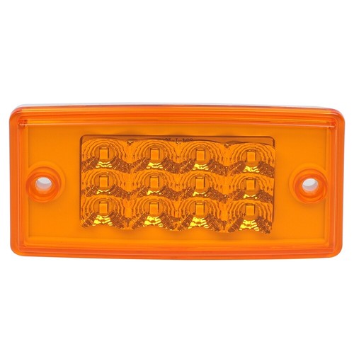 5X AMBER 12LED TOP CLEARANCE CAB MARKER LIGHT W/REFLECTOR FOR FREIGHTLINER/VOLVO - Picture 11 of 12