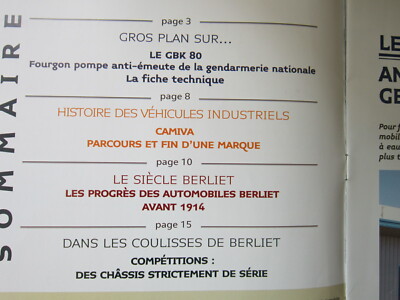 VEHICULE NEUF 1/43 BERLIET GBK 80 FOURGON POMPE ANTI EMEUTE - HACHETTE IXO N °11
