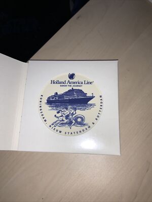 Holland America Delfter Fliesen/Untersetzer: Koningsdam, Nieuw Statendam & Rotterdam