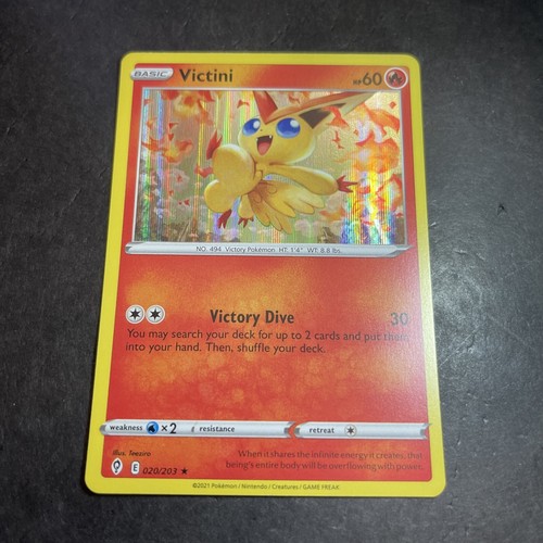 Victini Pokemon Evolving Skies Holo Foil 020/203 Rare NM-Mint PACK FRESH