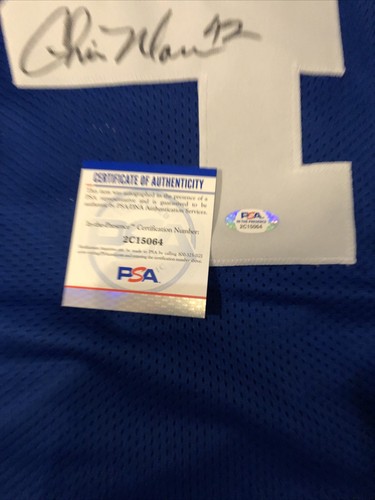 CHRIS WARREN SIGNED JERSEY SEATTLE SEAHAWKS Legend PSA WITNESS 3x Pro Bowl AUTO - Picture 9 of 9