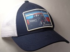Hat Cap Licensed Ford Bronco Beach Patch White Mesh Dark Blue CF
