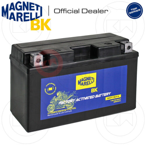 MARELLI 12V 6.5AH YT7B-BS MAGNETI BATTERY for SUZUKI DR Z SM 400 2008 2009 2010 - Picture 1 of 3
