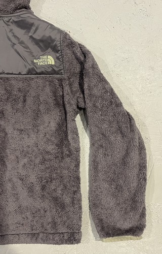 The North Face Gray Lime Green Full Zip Stand Up Jacket Kid's Size Medium 10/12 - Picture 6 of 7