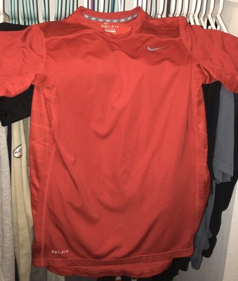 red nike dri fit shirt