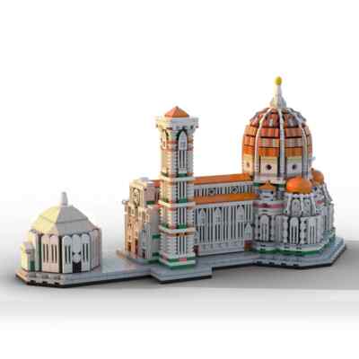 2039PCS Italy Architecture Florence Cathedral Collectible Building Set for Adult