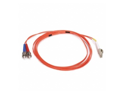 2 METER Fiber Optic Cable Orange  LC to ST OM1 62.5/125 Type Multi Mode Duplex