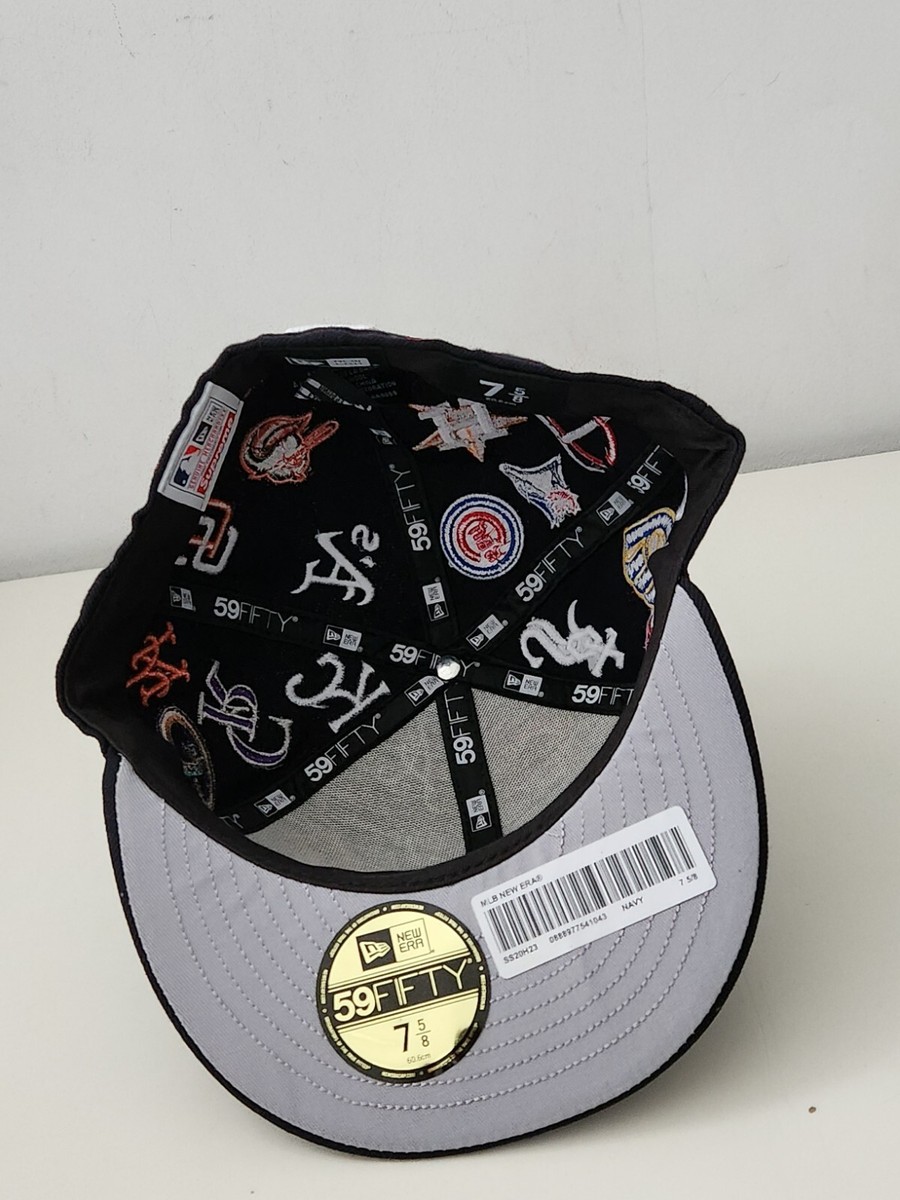 帽子 2020SS)Supreme/MLB New Era 7-5/8 SS20 Supreme x MLB Box Logo New Era size 7 5/8 navy cap hat