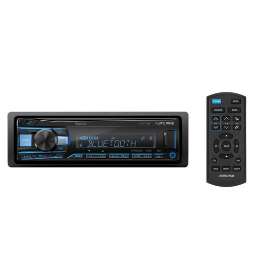 Alpine UTE-73BT Single-DIN Digital Media Receiver with Bluetooth +