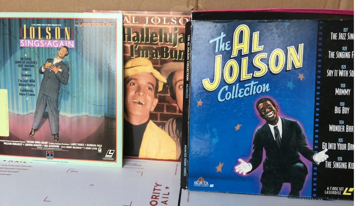 AL JOLSON 3 Laserdisc Set LOT clean CLassic Movies DIgital