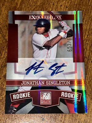 JON SINGLETON 2010 DONRUSS ELITE ROOKIE AUTOGRAPH #653/699 Astros Phillies