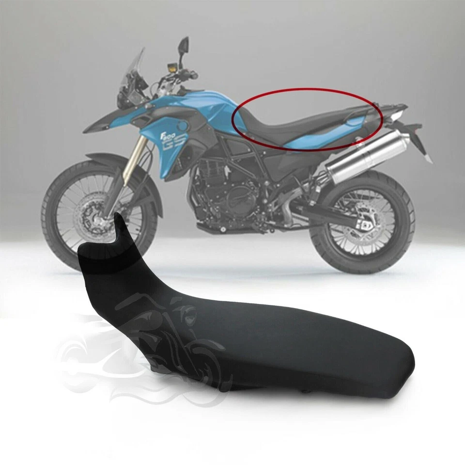 Asiento cojín delantero trasero de alto tamaño apto para 08-18 BMW F650GS F750GS F800GS Foto 2 de 4