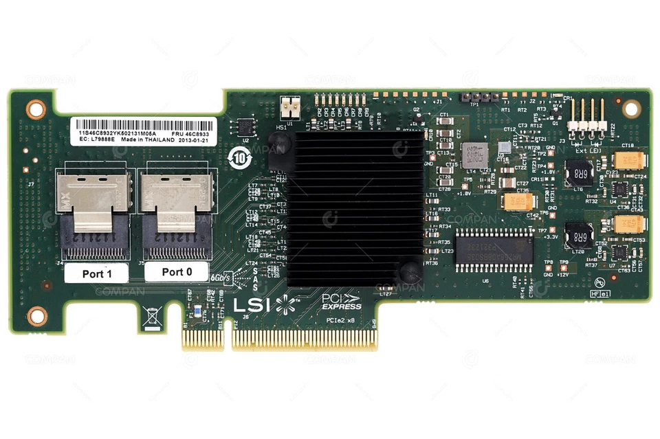 46C8933 IBM SERVERAID M1015 SAS SATA CONTROLLER PCI-E - SAS9220-8I, H3-25097-03B - Image 2 of 4