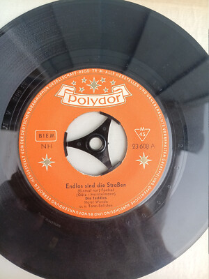 Schallplatte Vinyl Single, Die Teddies, Endlos sind die Straßen, Kamerad wo bist