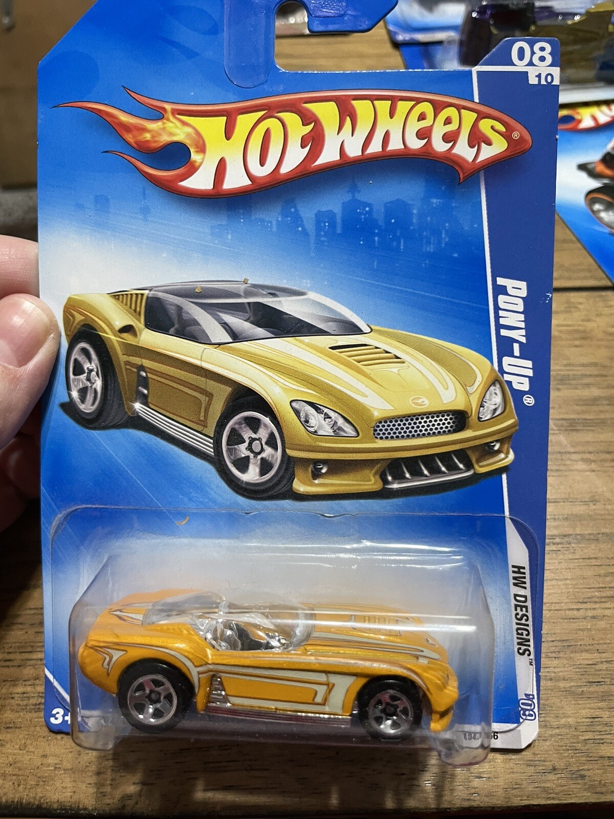 Hot Wheels Pony-Up Col. #104 Yellow Version 2009