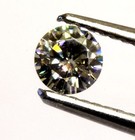 GIA certified loose .30ct synthetic diamond moissanite 4.55 x 4.57 x 2.6mm round — photo 4