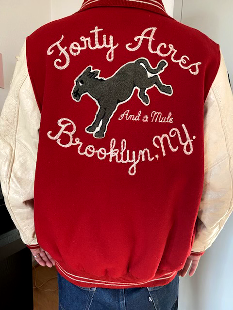 jacket teddy 40 acres and a mule, Spike Lee, vintage, rare jacket teddy 40 acres and a mule, Spike Lee, vintage, rare