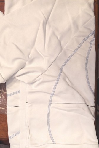 Top fitness in pile Nike Dri-FIT da uomo a maniche lunghe (DQ6622-121) bianco taglia 2XL nuovo con etichette! - Foto 9 di 13