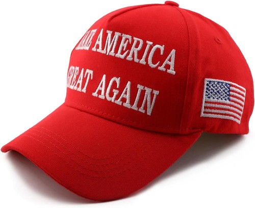Cappello Trump 2024 MAGA ROSSO 45-47 President Make America Great Again berretto da baseball - Foto 3 di 6