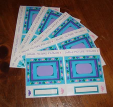 Mrs. Grossman Retired Lot of Five Sticker Sheets ~ Hearts Small Frame.