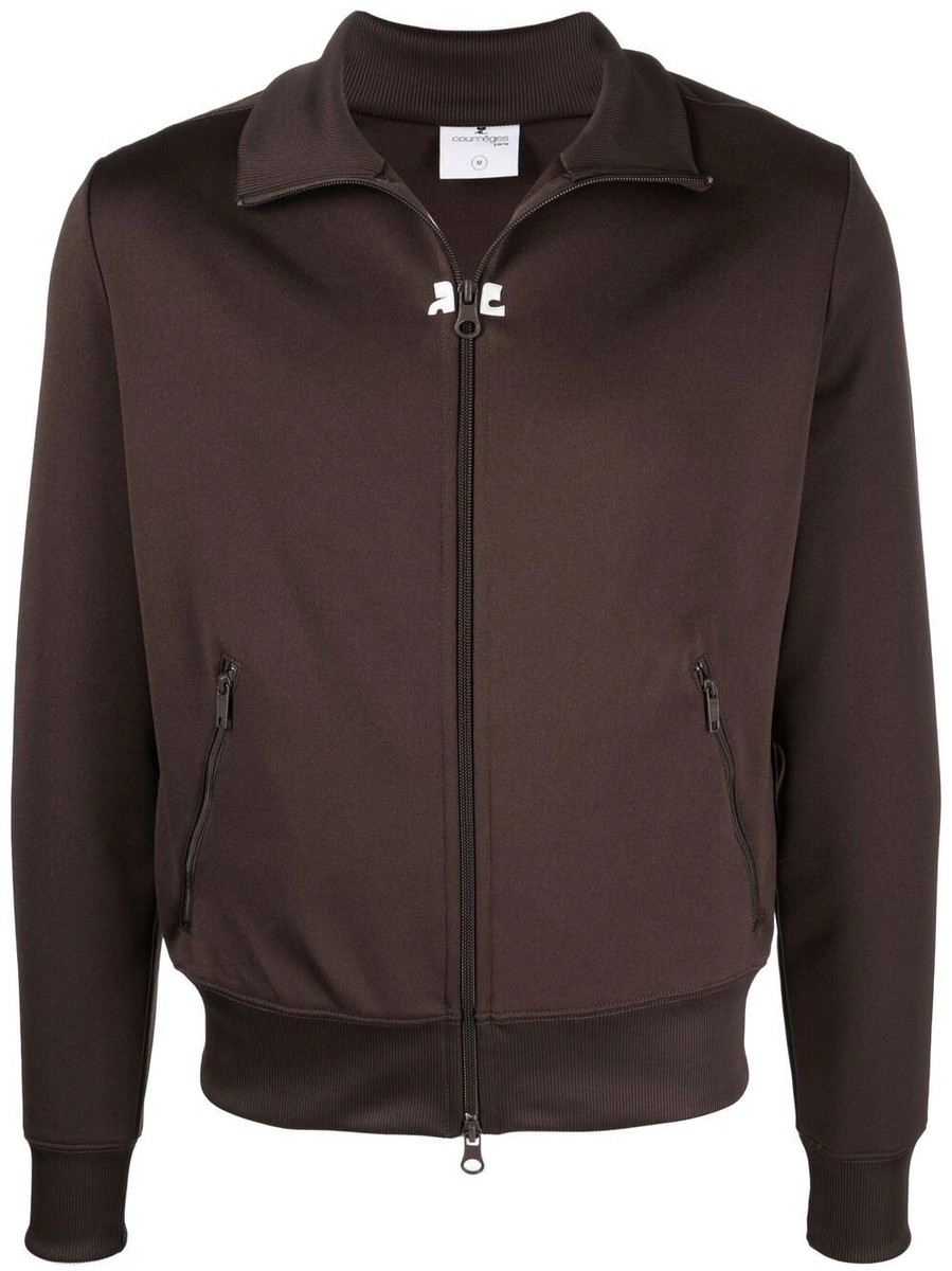 Courreges Zip Interlock Jersey Track Jacket Men's Unisex Courreges Zip Interlock Jersey Track Jacket Men's Unisex