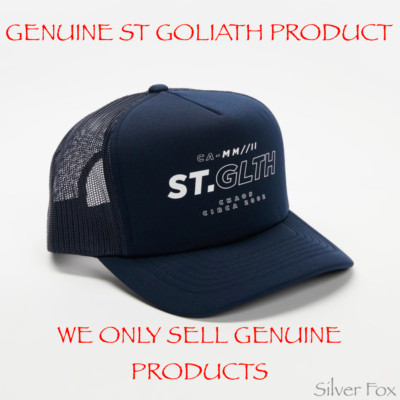 ST GOLIATH CERTIFY TRUCKER MESH NAVY BLUE SNAPBACK CAP HAT BRAND NEW WITH TAGS
