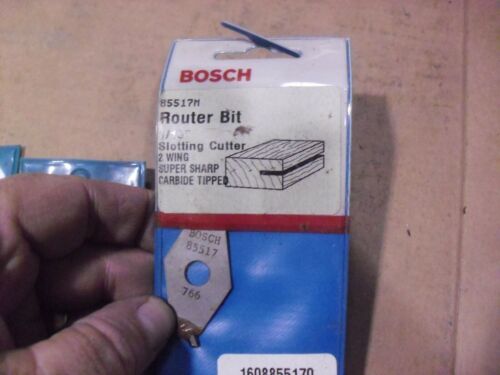 DREI!! Bosch 1/16" Zweiflügel-Schlitzfräser 85517M - Bild 2 von 3