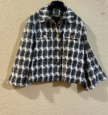 NWT J.CREW Women s Tweed Black And White Jacket 248 - Size 8