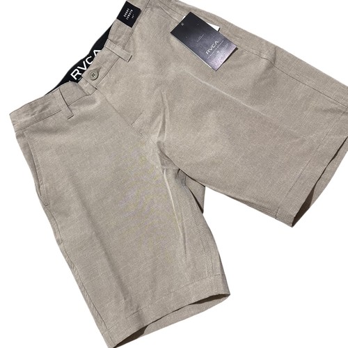 RVCA Big Boys Mens Size 28 Khaki Balance Hybrid Shorts 17” Boardshorts NWT - Picture 3 of 7