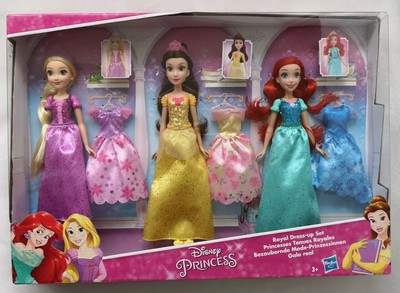 disney princess dress up dolls set