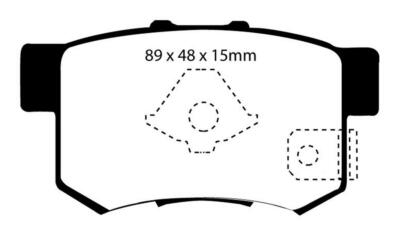 EBC Brakes UD1086 Premium disc pads designed to meet or exceed the performance o