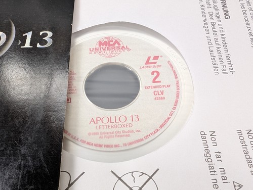 Apollo 13 Laserdisc 2 Disc Set Letterbox Tom Hanks Kevin Bacon 1995 - Picture 2 of 9