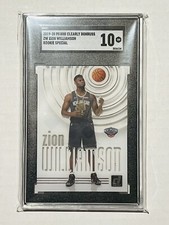 ZION WILLIAMSON 2019-20 Panini Clearly Donruss RC Rated Rookie Special SGC 10