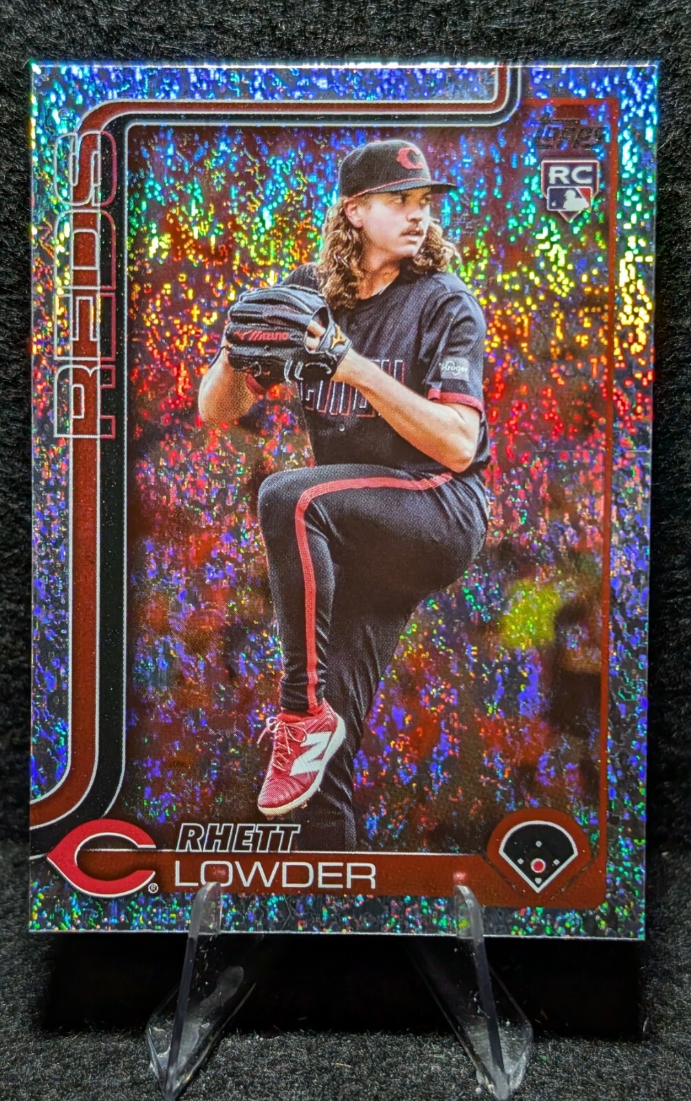 2025 Topps Rhett Lowder RC Holo Foil Rookie #205 Reds