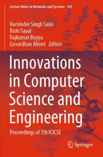 Thumbnail - Innovations In Computer Science And Engineering Proceedings Of 7th