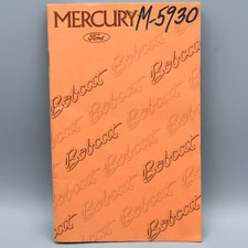 1975 Mercury Bobcat Owners Manual With Original Warranty Identification Card