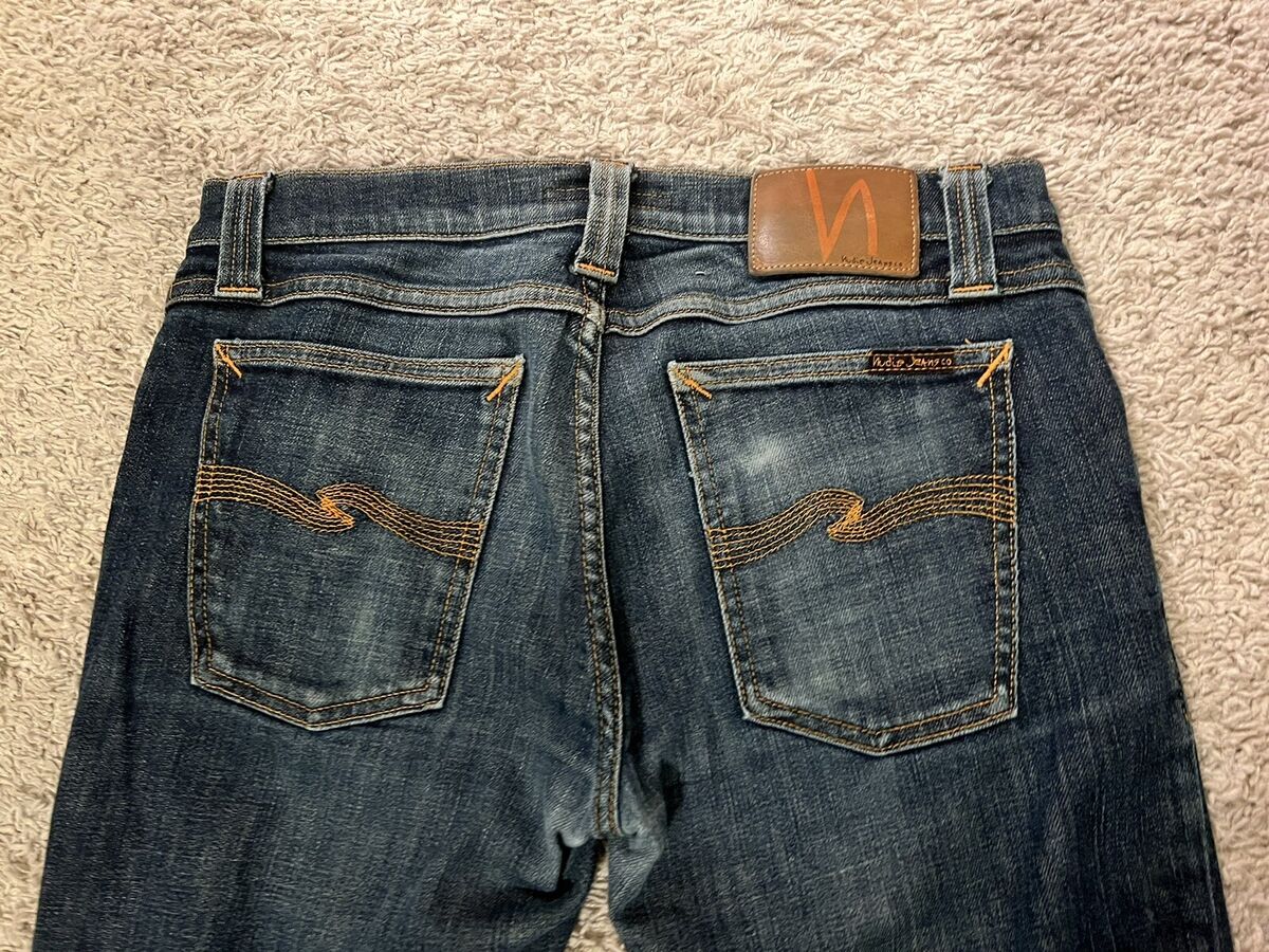 Nudie Jeans Tight Long John W30xL32 Organic Twill Rinsed Nudie Jeans Tight Long John W30xL32 Organic Twill Rinsed