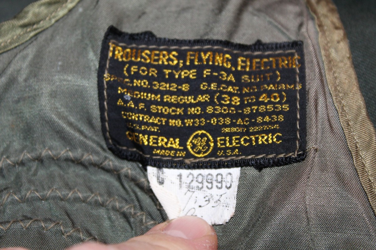 b*s様 40s USAF F-3 TROUSERS ELCTRICALLY H Original WW2 U.S. Army Air Force 