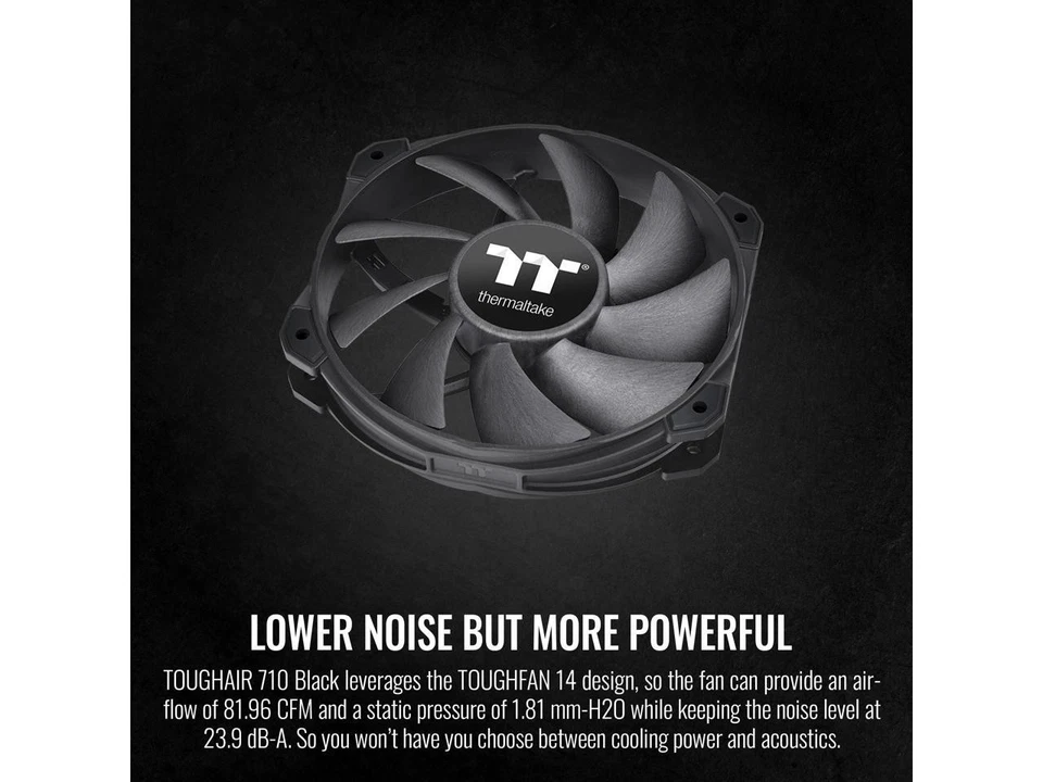 Thermaltake TOUGHAIR 710 Black Edition 250W TDP CPU Cooler, Intel LGA 1700/1200, - Image 4 of 4
