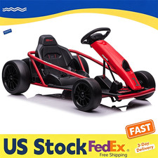 24V High Speed Drift Go Kart 8MPH, Electric Ride on Toy for Teens 9Ah Battery