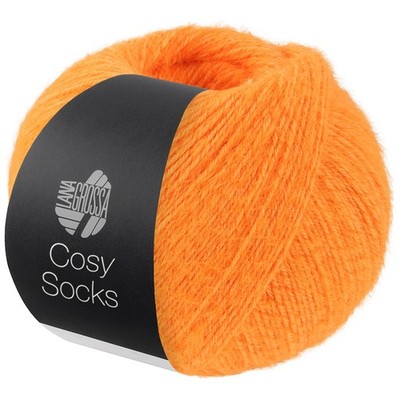 Wolle Kreativ! Lana Grossa - Cosy Socks Fb. 20 orange 100 g