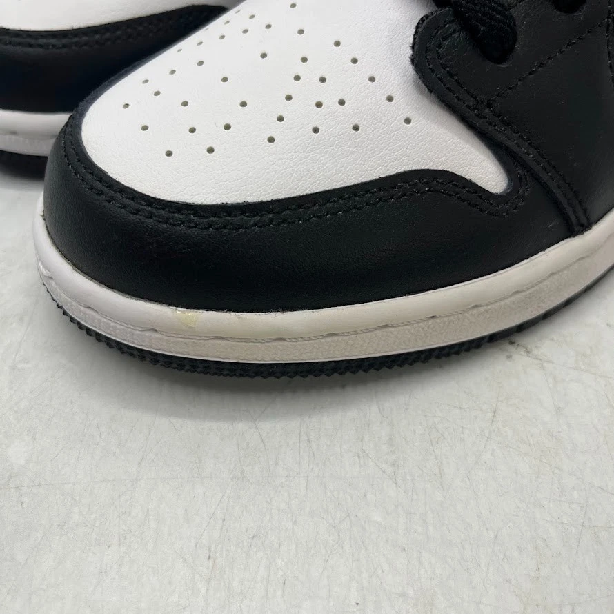Zapatillas Air Jordan 1 Low GS Negras Medianas Grises 553560-040 Para Hombre Talla 6Y Nuevas Foto 2 de 4
