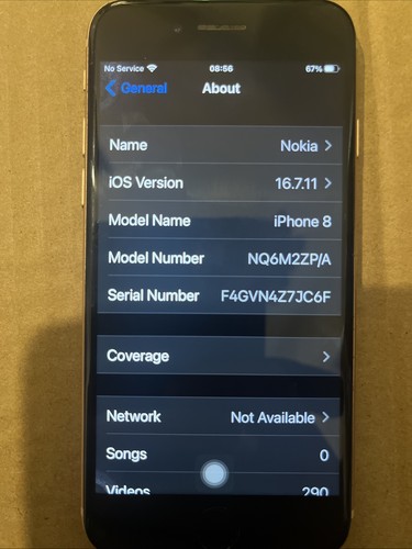 iPhone 8 64gb Unlocked Rose , Red Back , Glass Broken - Picture 5 of 16