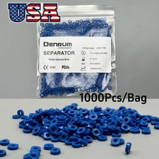 1000 Pcs Dental Separators Orthodontic Elastics Ties Teeth Gap Radio Opaque Blue